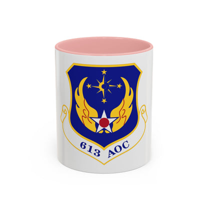 613th Air and Space Operations Center (U.S. Air Force) Accent Coffee Mug