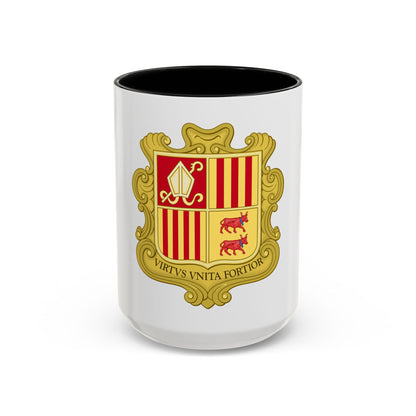 Coat of arms of Andorra (1580) - Accent Coffee Mug
