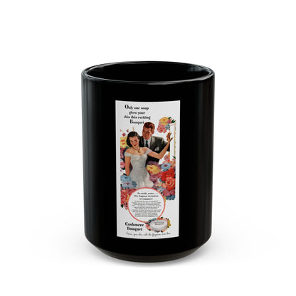 Cashmere Bouquet ad, Woman's Home Companion, May 1948 - Black Coffee Mug-15oz-Go Mug Yourself