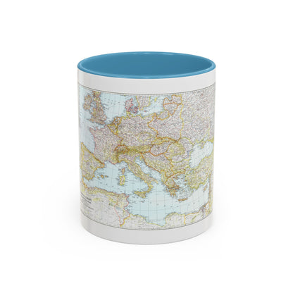Europe, Central & Mediterranean Sept-1st (1939) (Map) Accent Coffee Mug