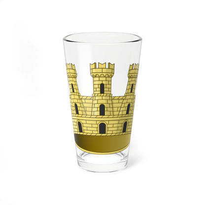 Corona muraria di città italiana 014 (Italy) (Coat of Arms) Pint Glass 16oz