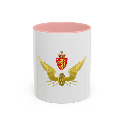 Emblem of the Norwegian State Railways - Accent Coffee Mug
