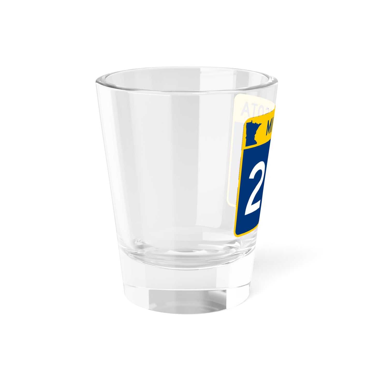MN-282 wide (Minnesota) (Road Sign) Shot Glass 1.5oz