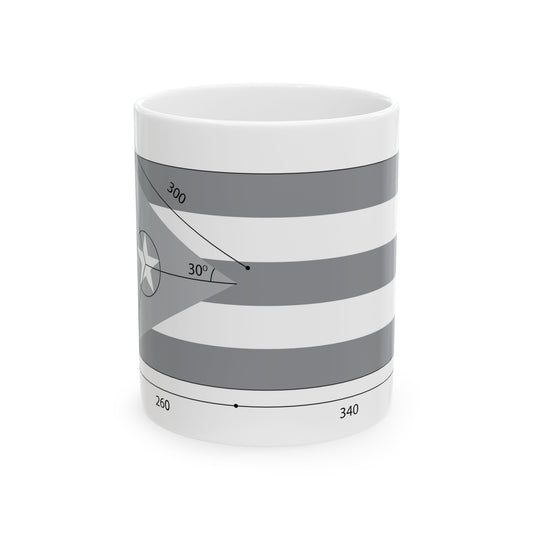 Construction du drapeau cubain (Cuba) White Coffee Mug