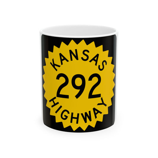 K-292 1948 (Kansas) (Road Sign) White Coffee Mug