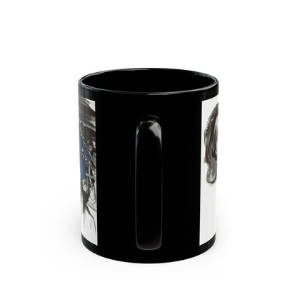 Gentian Hill by Elizabeth Goudge, Woman's Journal, 1949 - Black Coffee Mug-Go Mug Yourself