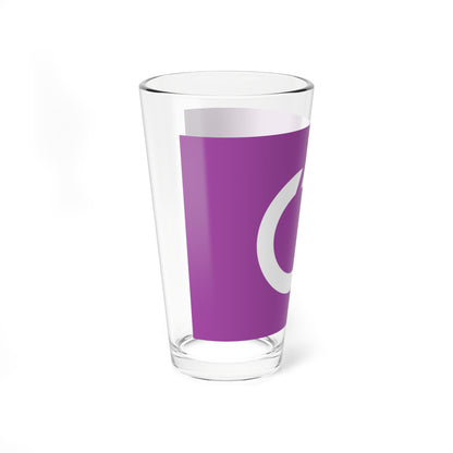 Flag of Fujioka Tochigi 1965-2010 (Japan) Pint Glass 16oz