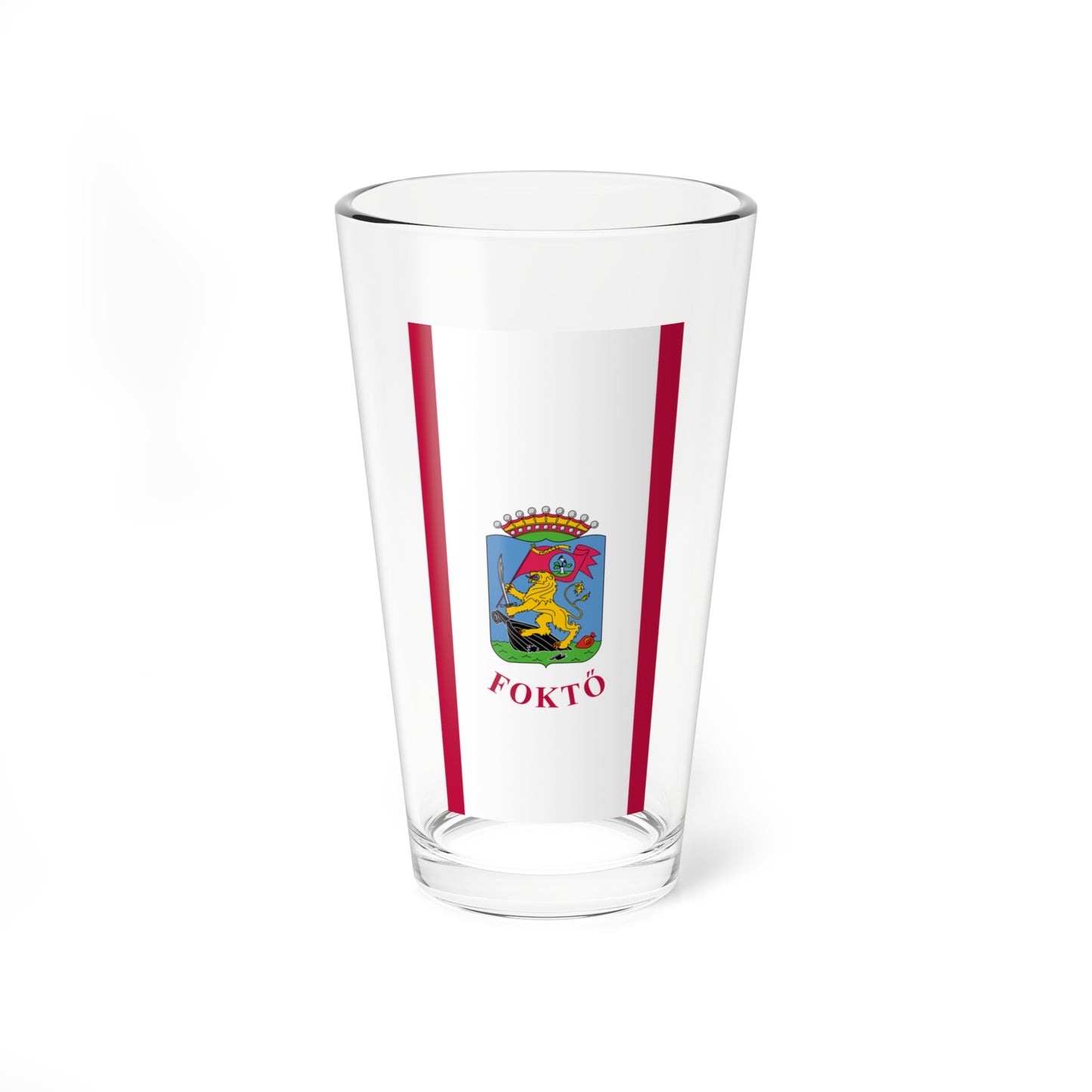 Flag of Fokto ceremonial (Hungary) Pint Glass 16oz