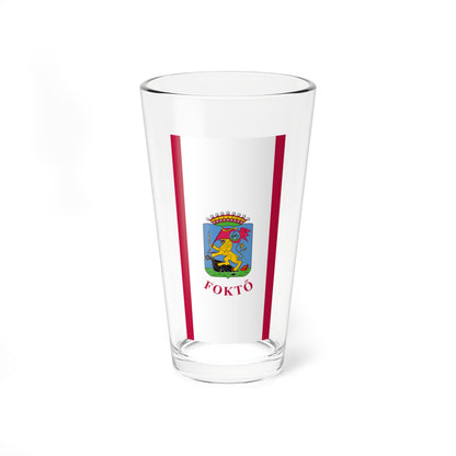 Flag of Fokto ceremonial (Hungary) Pint Glass 16oz