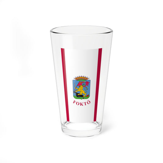 Flag of Fokto ceremonial (Hungary) Pint Glass 16oz