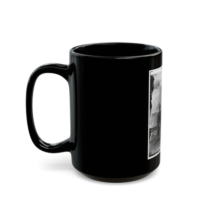 Westover Landing, Va. Col. James H. Childs (Standing) With Other Officers Of The 4th Pennsylvania Cavalry (U.S. Civil War) Black Coffee Mug