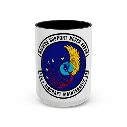 576th Aircraft Maintenance Squadron (U.S. Air Force) Accent Coffee Mug