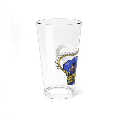 Crown of Italian hereditary prince (Italy) (Coat of Arms) Pint Glass 16oz