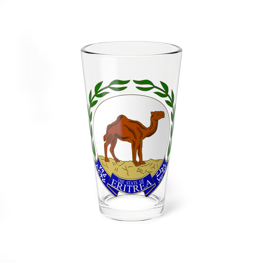 Emblem of Eritrea sinople argent naturel azur (Spain) (Coat of Arms) Pint Glass 16oz