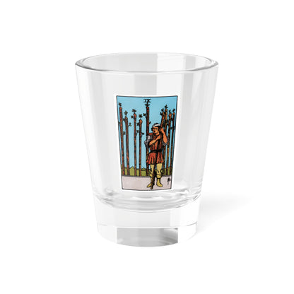 The 9 of Wands (Tarot Card) Shot Glass 1.5oz-1.5oz-Go Mug Yourself