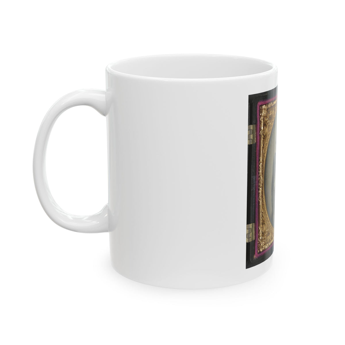 Unidentified Soldier In Confederate Virginia Volunteer Uniform With Bayoneted Musket (U.S. Civil War) White Coffee Mug