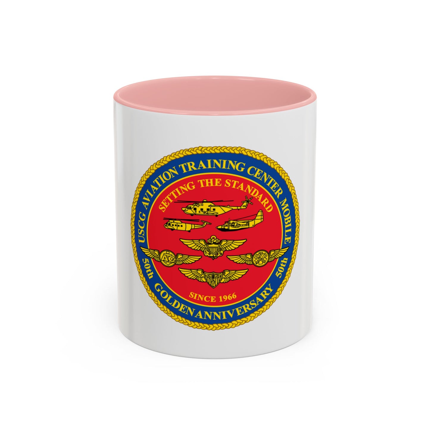 USCG Aviation Training Center Mobile (U.S. Coast Guard) Accent Coffee Mug