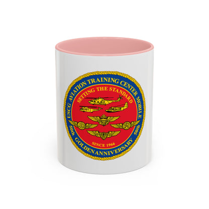 USCG Aviation Training Center Mobile (U.S. Coast Guard) Accent Coffee Mug