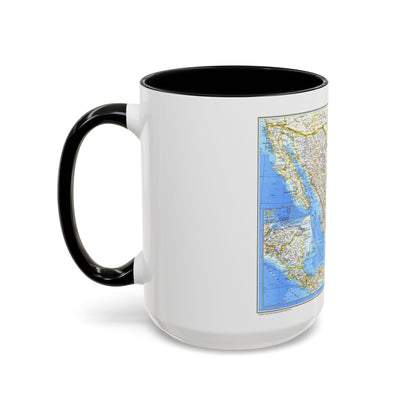 Central America & Mexico (1980) (Map) Accent Coffee Mug