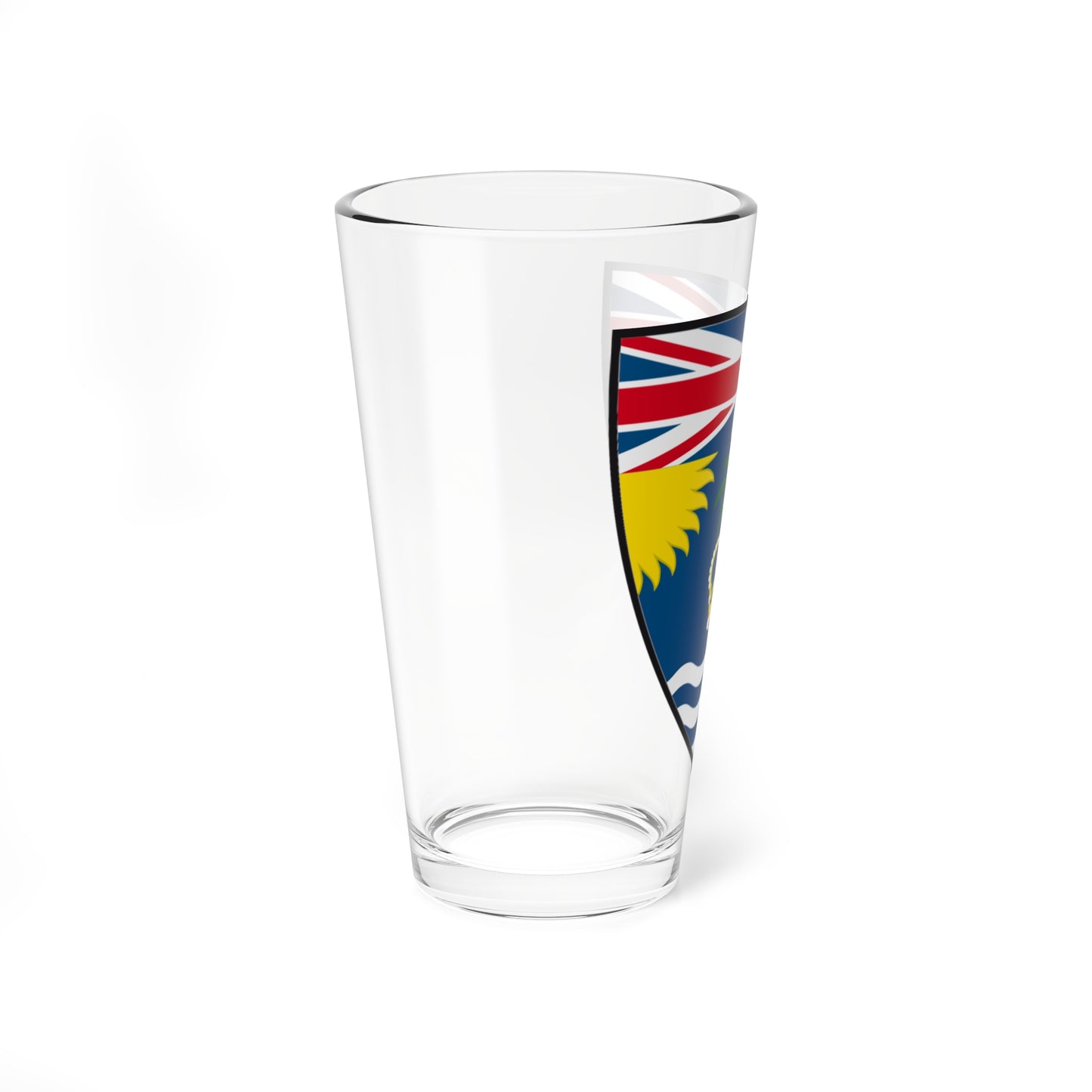 Shield of the British Indian Ocean Territory (United Kingdom) (Coat of Arms) Pint Glass 16oz