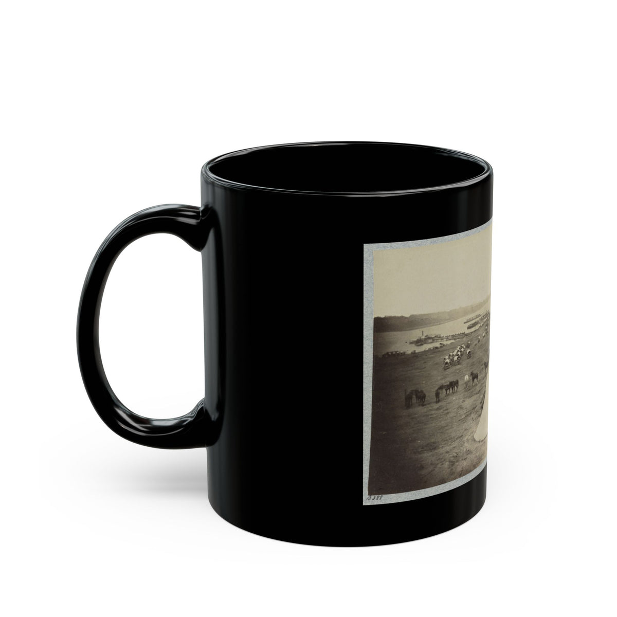 Belle Plain Landing, Va. 002 (U.S. Civil War) Black Coffee Mug