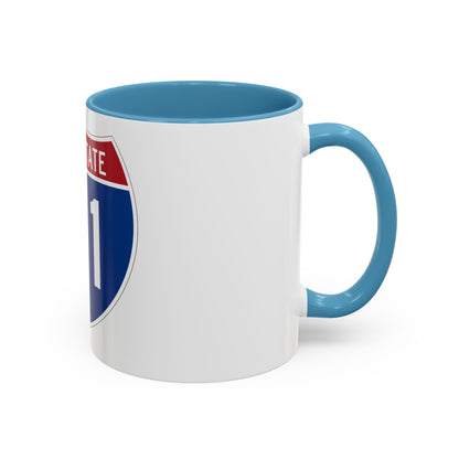 Interstate 41 (U.S. Highways) Accent Coffee Mug
