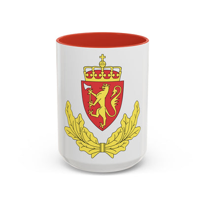 Coat of arms of the Norwegian Border Police - Accent Coffee Mug