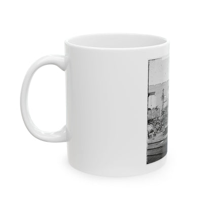 Richmond, Va. Crippled Locomotive, Richmond & Petersburg Railroad Depot (U.S. Civil War) White Coffee Mug