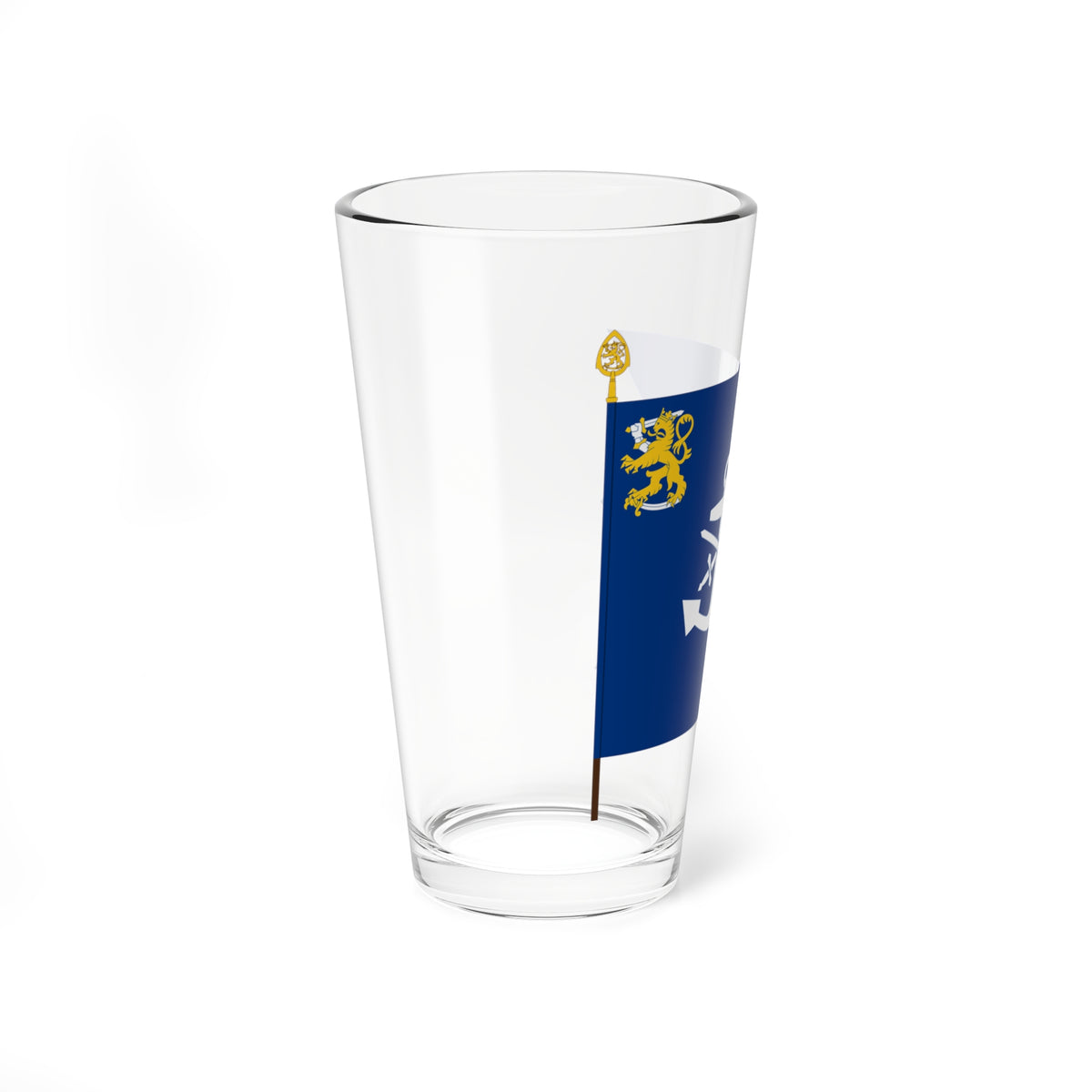 Rannikkolaivaston lippu (Finland) Pint Glass 16oz