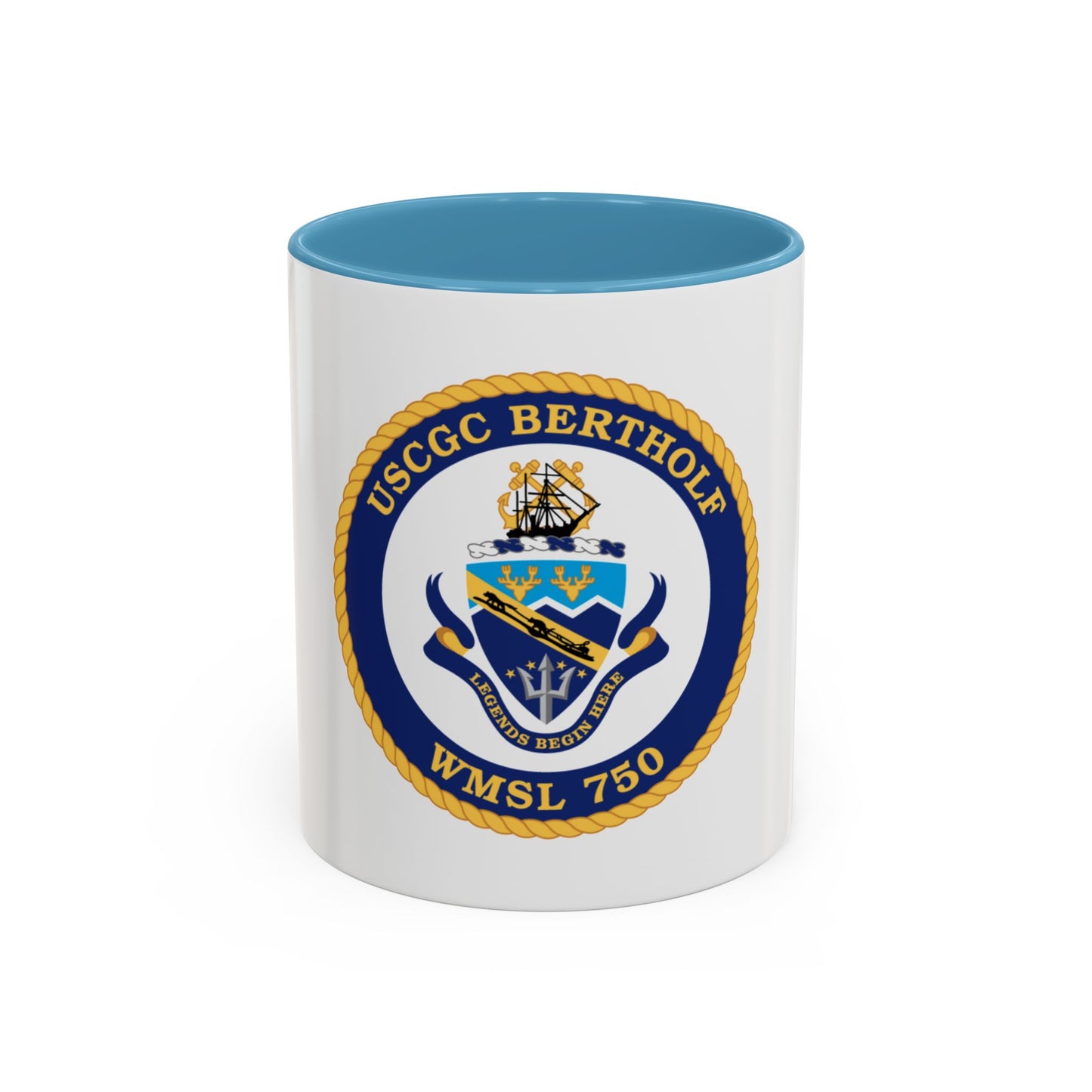USCGC Bertholf WMSL 750 (U.S. Coast Guard) Accent Coffee Mug