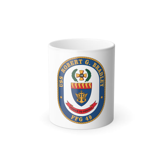 USS Robert G Bradley FF 49 (U.S. Navy) Color Changing Mug 11oz