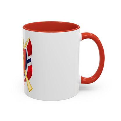 Coat of arms of the National Rifle Association of Norway - Accent Coffee Mug