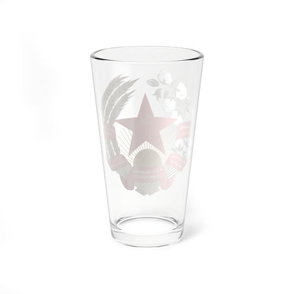 The coat of arms of the Tajik SSR 1938-28.09.1940 (Soviet Union) (Coat of Arms) Pint Glass 16oz