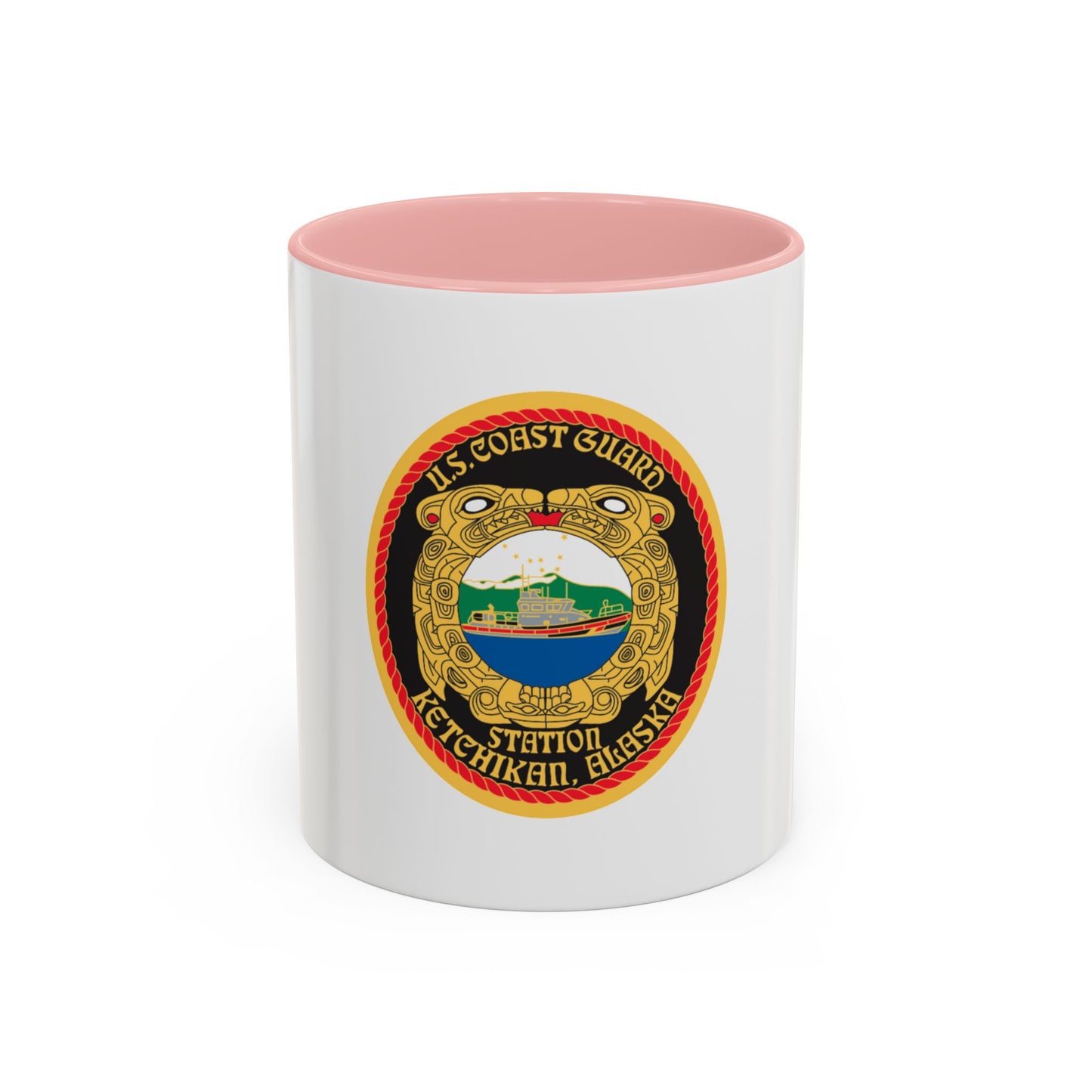 USCGS Ketchikan (U.S. Coast Guard) Accent Coffee Mug