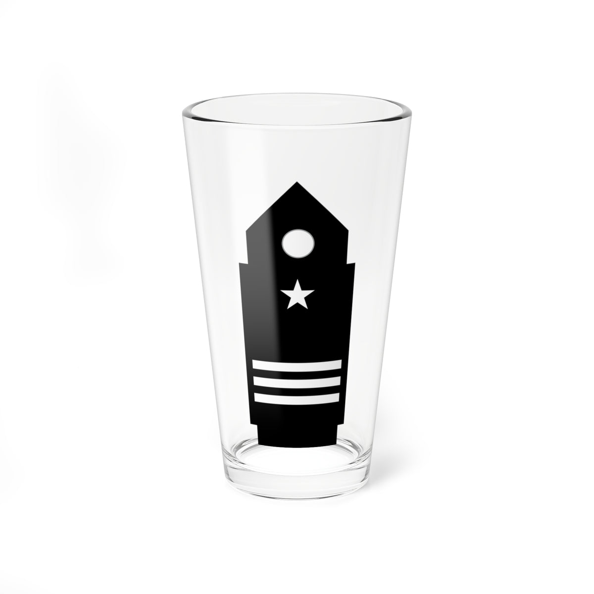 SS.OO.8.  CDB   CASACA   (Chile) (Military Rank) Pint Glass 16oz
