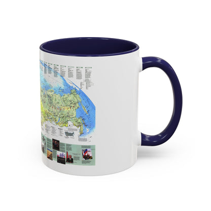 Russia - Communism to Capitalism (1993) (Map) Accent Coffee Mug