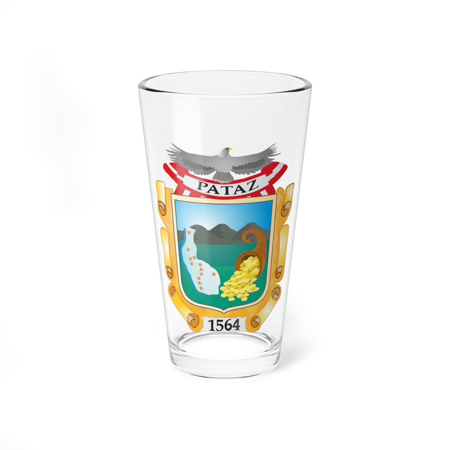 Escudo de Pataz (Peru) (Coat of Arms) Pint Glass 16oz