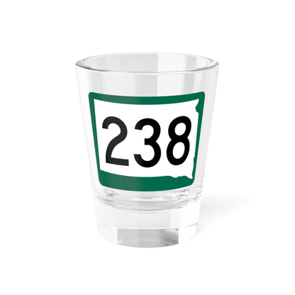 SD 238 (South Dakota) (Road Sign) Shot Glass 1.5oz