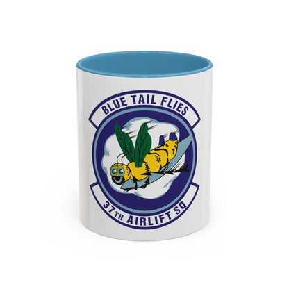 37th Airlift Squadron (U.S. Air Force) Accent Coffee Mug | Military Mug Gift