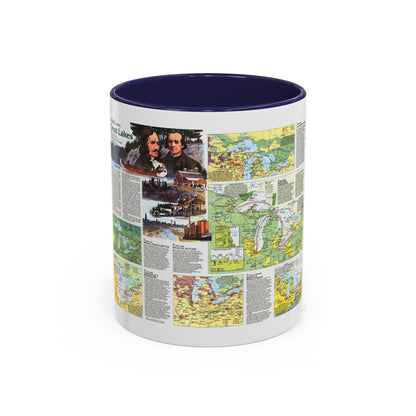 Canada - The Great Lakes 2 (1987) (Map) Accent Coffee Mug
