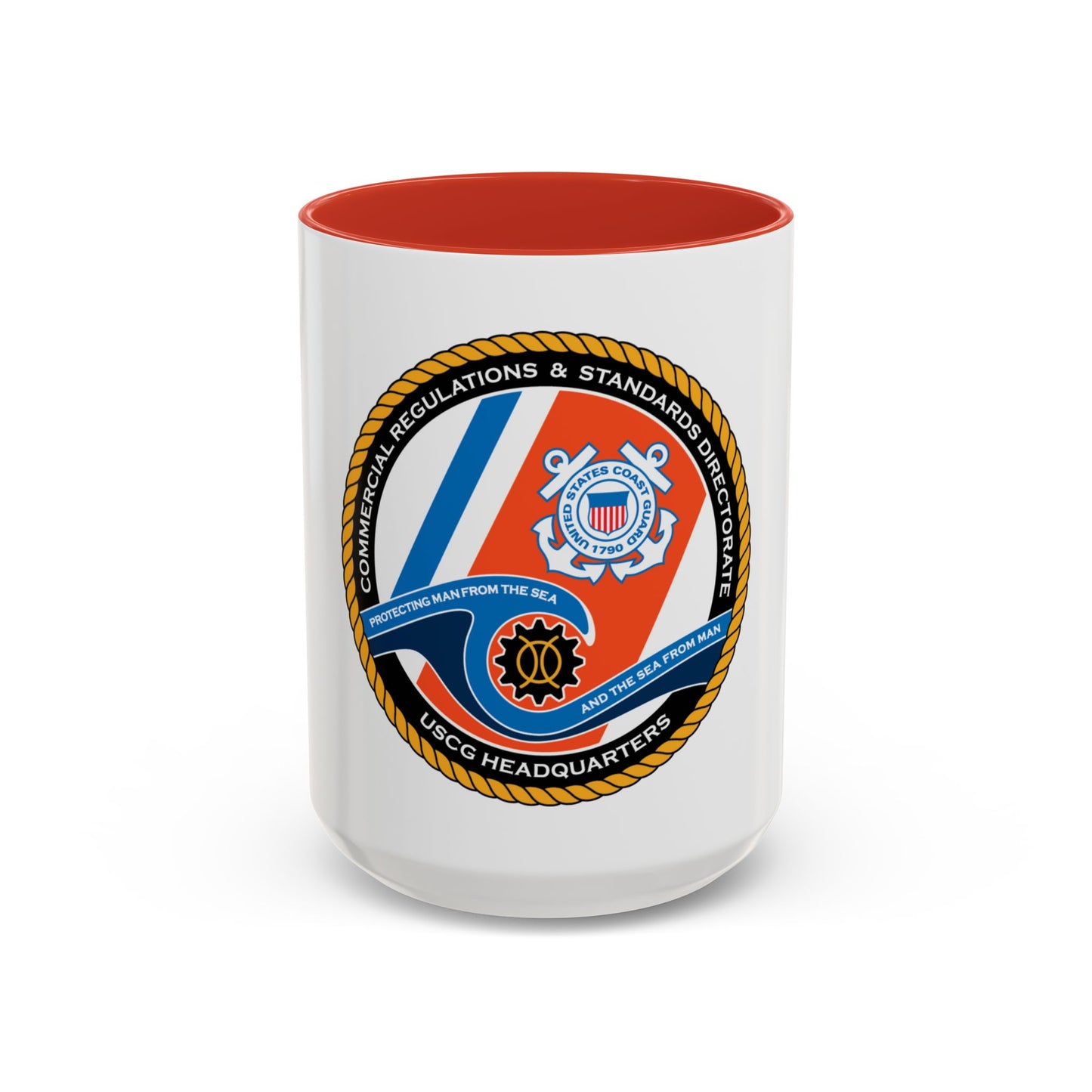 USCG HQ CG ENG 1 Comm Reg Stnd Dlr (U.S. Coast Guard) Accent Coffee Mug