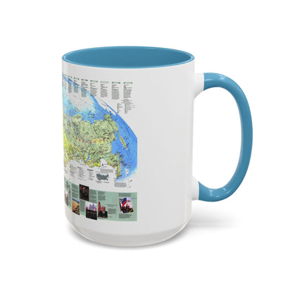 Russia - Communism to Capitalism (1993) (Map) Accent Coffee Mug