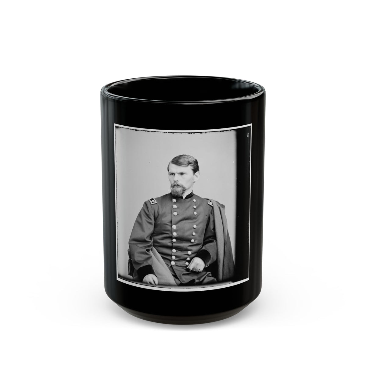 Portrait Of Maj. Gen. Emory Upton, Officer Of The Federal Army (U.S. Civil War) Black Coffee Mug