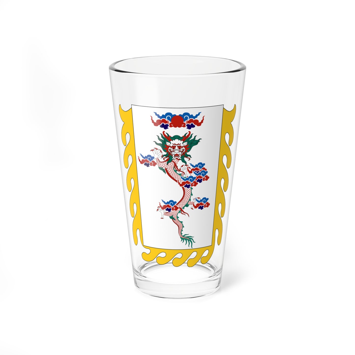 Dragon flag used by Du Wenxiu (China) Pint Glass 16oz