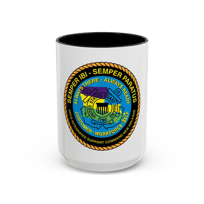 USCG ISC New Orleans (U.S. Coast Guard) Accent Coffee Mug