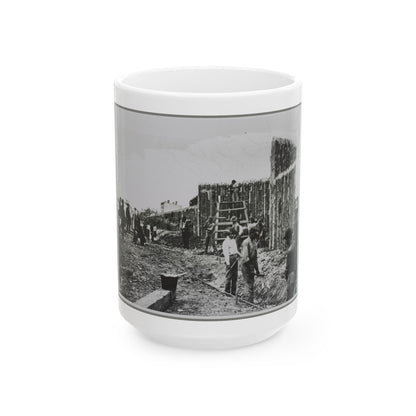 Building Stockade, Alexandria, Va. (U.S. Civil War) White Coffee Mug