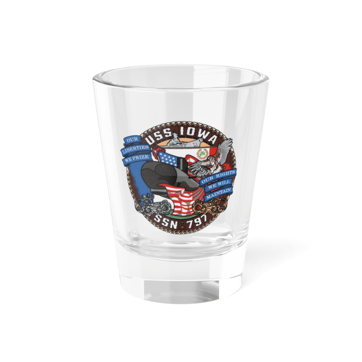 Verre à liqueur USS IOWA SSN 797 (US Navy) 1,5 oz