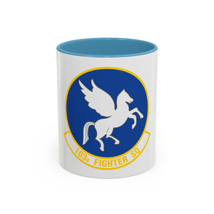 103d Fighter Squadron (U.S. Air Force) Accent Coffee Mug