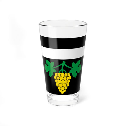 CHE Wunnewil-Flamatt Flag (Switzerland) Pint Glass 16oz