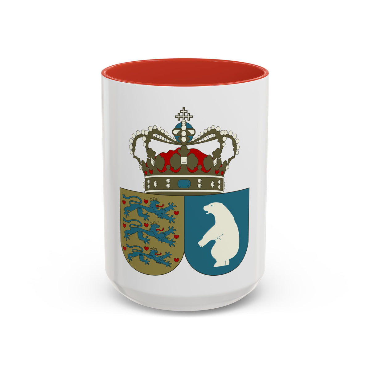 Coat of arms of the County of Greenland - Accent Coffee Mug